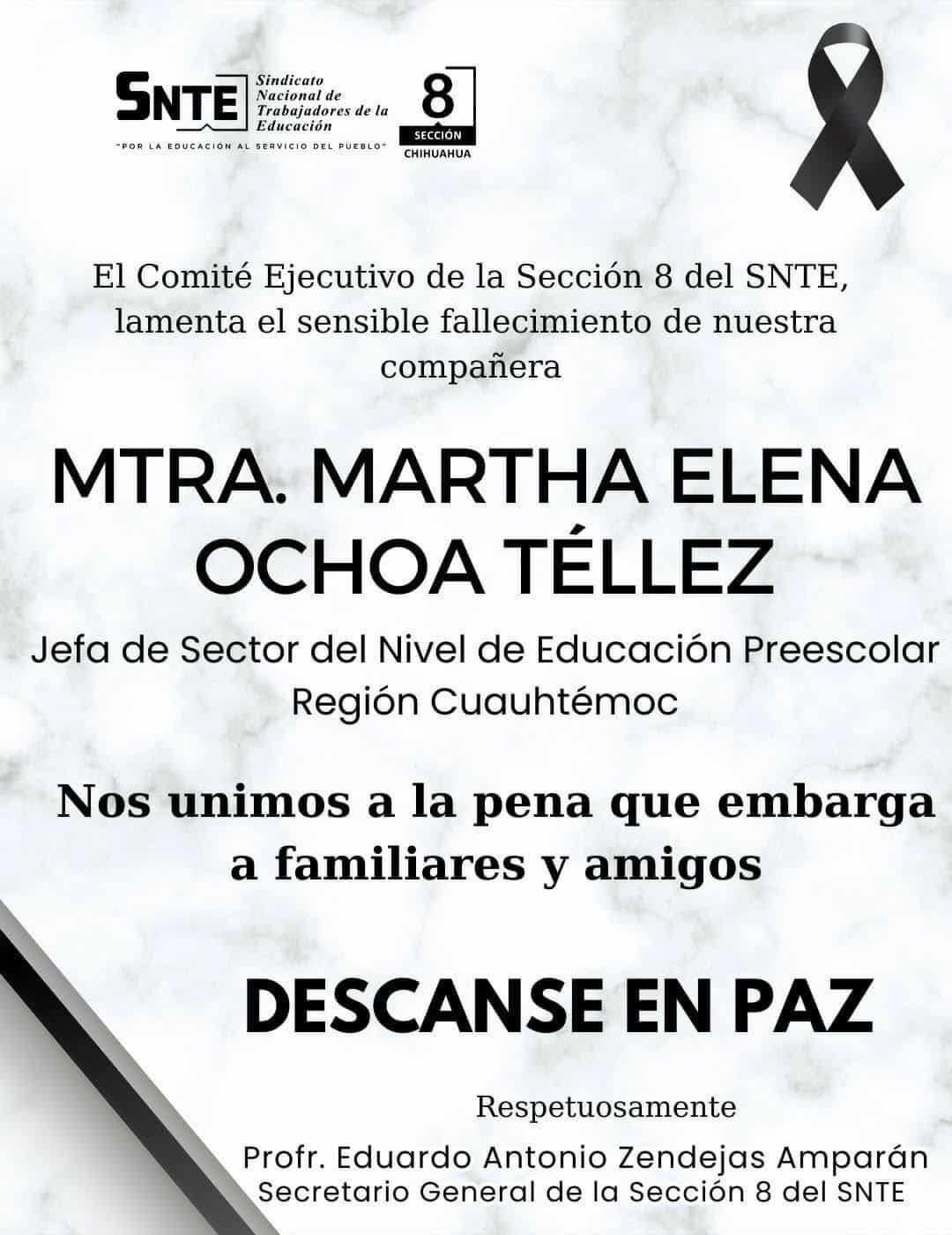 Abuelita que murió en Cancún era maestra de Chihuahua; SNTE lamenta su muerte 1 548061635 1499075704847008 2634561393095736985 n