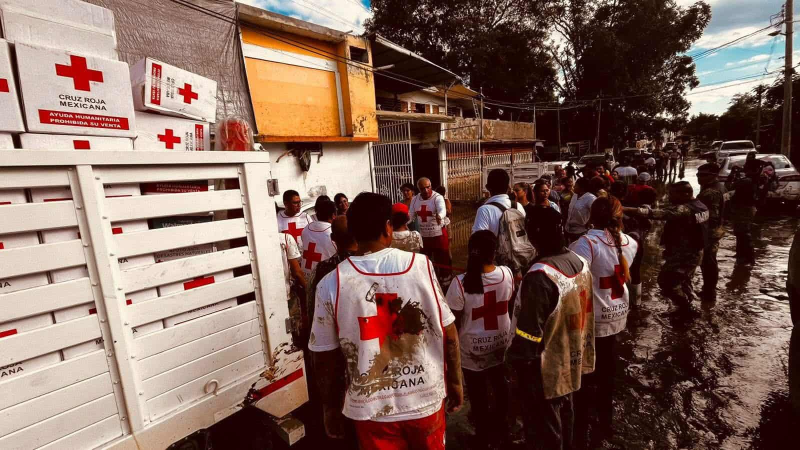 Entrega Cruz Roja 25 toneladas de ayuda humanitaria en zonas inundadas 2 564522478 1177967977727288 2674352978898301794 n