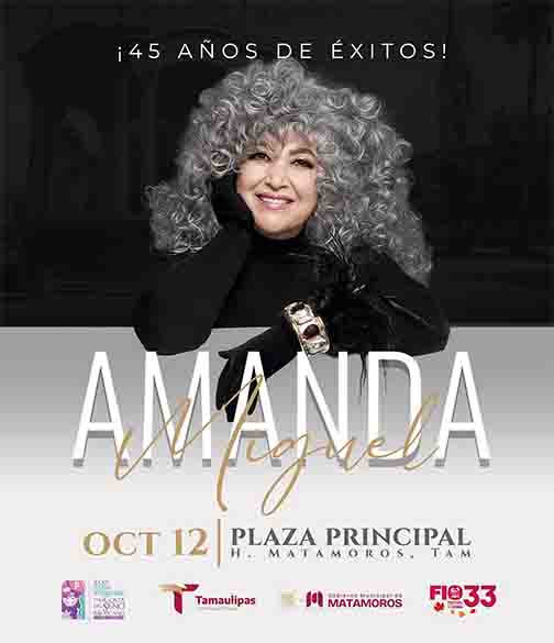 Amanda Miguel estará en El Grito en la plaza principal de Matamoros 1 AMANDA 2