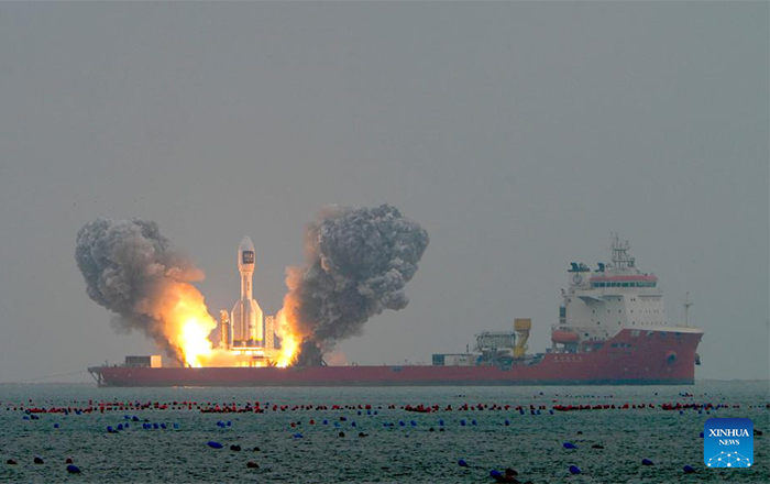 China lanza cohete Gravity-1 desde el mar 1 COHETE 2