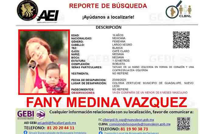 Desaparece joven de 16 años en Guadalupe 1 FANY 2