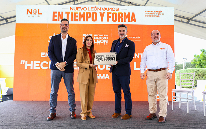 Entrega Gobierno del Estado a SIGMA distintivo 'Hecho en NL' 1 NL 1 1