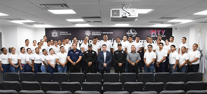 Suman 300 cadetes en la Academia de Policía de Monterrey 1 POLICIA MTY 2