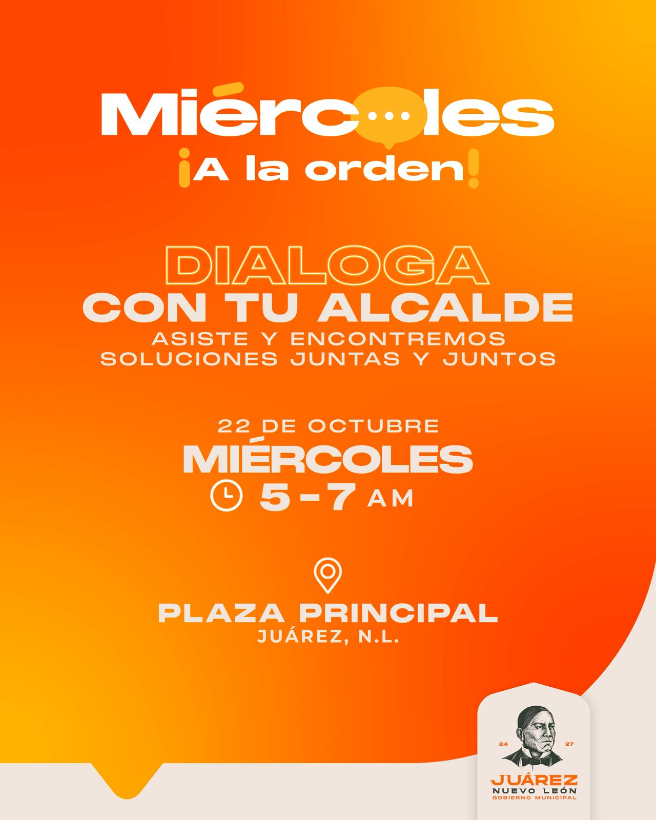 Félix Arratia iniciará “¡Miércoles a la Orden!” en atención a la ciudadanía 1 WhatsApp Image 2025 10 19 at 2.58.14 PM