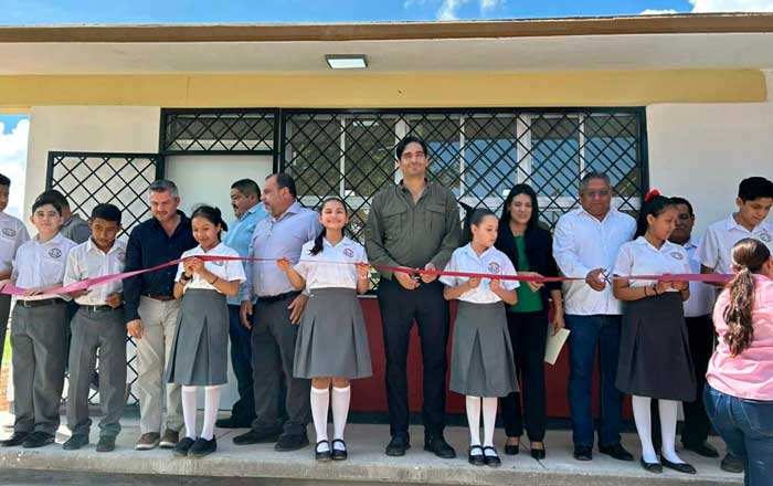 Inauguran aula escolar en telesecundaria de Reynosa 2 ses